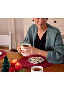 Tchibo - Grand mug à décoration dorée et brillante - doré/blanc