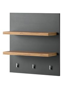 Wandregal »KS-Westminster« mit 2 Ablageböden, 3 Haken, Breite 60 cm, exclusiv by Otto , grau , KOCHSTATION