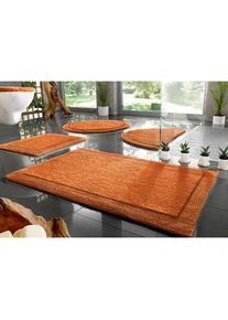 my home, my home Badematte &raquo;Kapra, Badvorleger, Badezimmer Teppich&laquo; H&ouml;he 14 mm beidseitig nutzbar fussbodenheizungsgeeignet strapazierf&auml;hig mit 