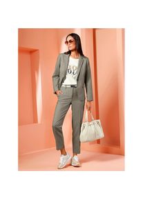 Heine, Unisex, Heine Hosenanzug, schwarz, khaki, gemustert, 44, Normalgr&ouml;ssen, hochwertiges Webkaro