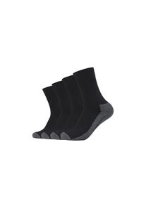 Camano, Unisex, Socken &raquo;function&laquo; 4 Paar, 4 Stk. tlg. mit feuchtigkeitsregulierendem Material, schwarz, 35-38, Socken von Camano mit gepolsterter 