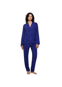 Triumph , Damen , Schlafanzug 2 tlg. mit klassischem Reverskragen , blau , Damenpyjama von Triumph
