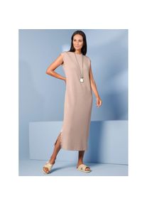 Heine, Unisex, Heine Jerseykleid &raquo;Jersey-Kleid&laquo;, wei&szlig;, sesam, 42, Normalgr&ouml;ssen, modern &uuml;berschnittene Schultern