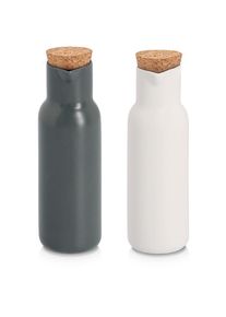 Menage-Set »Essig-/Ölflasche, 2-tlg.« präziser Ausguss, Korkverschluss, 300 ml , zeller Present