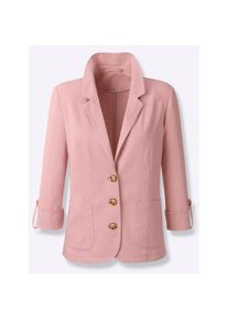 Inspirationen, Unisex, Jackenblazer &raquo;Blazer&laquo;, rosenquarz, 36, mit 55% Leinen