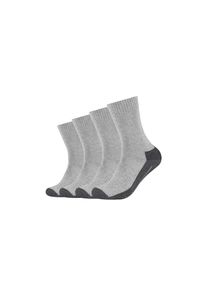 Camano, Unisex, Socken &raquo;function&laquo; 4 Paar, 4 Stk. tlg. mit feuchtigkeitsregulierendem Material, hellgrau, meliert, 43-46, Socken von Camano mit 