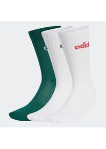 adidas Performance , Damen , Funktionssocken »LINEAR CREW CUSHIONED SOCKEN, 3 PAAR« 3 Stk. tlg. , bunt , Weiche Socken mit recycelten und...