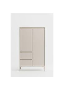 Mid.you Highboard , Kaschmir , Holzwerkstoff , 4 F&auml;cher , 2 Schubladen , 81x139x40 cm , Kleinm&ouml;bel, Kommoden, Highboards