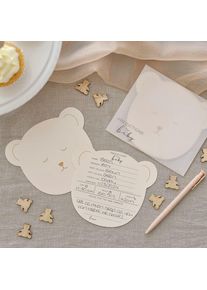 Ginger Ray 10 Freddy der Teddy Ratespiel & Wünsche-Karten