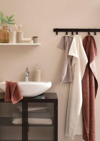 Lot de 4 accessoires de salle de bain en beige13 cm, Couleur/Motif: cr&egrave;me, bonprix