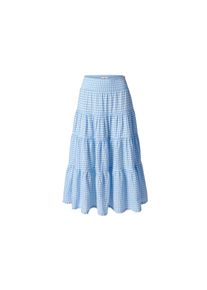 Tchibo - Jupe maxi à volants - taille: 40 - blanc/bleu/à carreaux