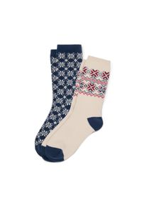 Tchibo - 2 paires de chaussettes norv&eacute;giennes - taille: 39-42 - blau