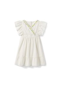 Tchibo - Robe tissée en coton bio - Filles - taille: 98/104 - multiple/blanc