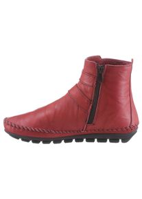 Gemini Witt Damen Stiefelette, rot, Größe 38, 100% Glattleder