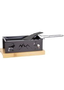 Raclette »2go Holz Steinbock« , grau , Kadastar