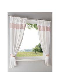 HEINE HOME, HEINE HOME Gardine Multifunktionsband 1 Stk. tlg., wei&szlig;, beige, Polyester, Universalzugband