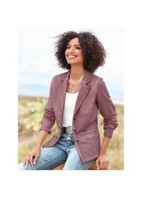 Heine, Unisex, Heine Sweatblazer &raquo;Sweatblazer&laquo;, bordeaux, 48, trendige Oil-dyed-Waschung