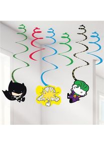 Amscan 6 Batman und Joker Comic Spiral-Hänger