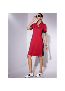 CR&Eacute;ATION L Creation L, Unisex, creation L Shirtkleid &raquo;Modal-Mix-Polokleid&laquo;, rot, 46, Normalgr&ouml;ssen, weiche Jersey-Qualit&auml;t