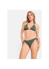 Lscn By Lascana, Unisex, LSCN by LASCANA Triangel-Bikini &raquo;Egitura&laquo; Set, aus Strukturware, olive, 32, Cup C/D, Trendige Strukturware in Unifarben