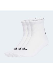 adidas originals , Damen , Sportsocken »3S 1/4 SOCKS 3P« , weiss , Viertellange Socken mit 3-Streifen an deinen Fersen.