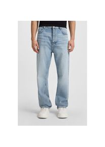 Hugo Blue, Herren, HUGO Blue Loose-fit-Jeans &raquo;Nate&laquo; in heller Waschung, turquoise, aqua448, 32, L&auml;nge 34, Weite Beinform f&uuml;r einen l&auml;ssigen und 