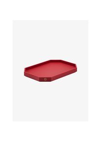 Baccarat Plateau Octogone rouge