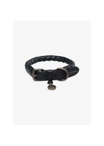 Duepuntootto Collier Ferdinando en cuir bleu nuit
