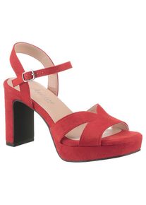 Aniston SHOES , Damen , High-Heel-Sandalette , Sommerschuh, Abendsandale, Plateau - NEUE KOLLEKTION , rot , Sommerliche Sandalette aus der neuen...
