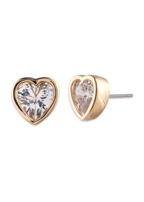 Lauren by Ralph Lauren Lauren Ralph Lauren, Femmes Boucles d'oreilles 'HEART', or / transparent
