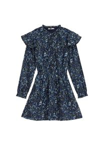 WE Fashion, Filles Robe, bleu foncé / multicolore