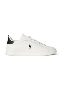 Polo Ralph Lauren, Hommes Baskets basses 'HRT CRT', noir / blanc