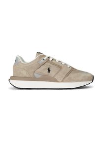 Polo Ralph Lauren, Hommes Baskets basses 'Train 89', beige foncé / bleu foncé / gris clair