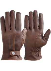 Pearlwood , Lederhandschuhe, mit verstellbarem Riemen , braun
