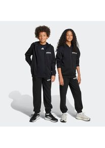 adidas Sportswear, Unisex, adidas Sportswear Trainingsanzug &raquo;J LIN FT TS 220&laquo; 2 Stk., schwarz, wei&szlig;, 176, Ein vielseitiger und l&auml;ssiger Trainingsanzug