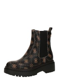 GUESS Chelsea Boots 'LEANNA' Damen, camel / schwarz, Größe 40