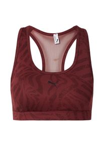 Puma Sport-BH '4KEEPS' Damen, bordeaux / dunkelrot / schwarz, Gr&ouml;&szlig;e XS