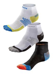 Chiemsee, Hommes Chaussettes de sport, turquoise / corail / noir / blanc
