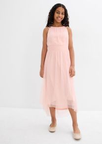 Maxikleid mit dekorativen Pailletten in lila, Gr&ouml;sse 146, bonprix