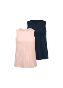 Tchibo - 2 hauts de sport - taille: L - gris/rose