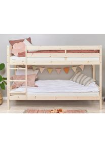 Hoppekids Etagenbett »ECO Comfort Kinderbett 90x200 oder 70x160 aus Massivholz in 4 Farben« TÜV, FSC und Nordisches Umweltzeichen – wahlweise mit Matratzen ,...