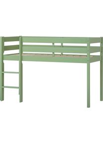 Spielbett »ECO COMFORT, Hochbett, in 2 Einzelbetten teilbar« Höhe 72cm, Farbe & Grösse & Matratze , grün , Hoppekids