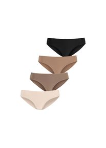 Lascana, Unisex, Lascana Jazz-Pants Slips 4er-Pack, aus elastischer Baumwolle, champagner, nougat, beige, schwarz, 36/38, Lascana Jazz-Pants Slips im 