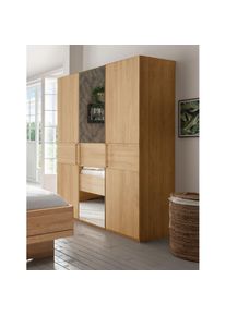 Drehtürenschrank »Kiruna« mit Kristallspiegel , braun , Wiemann