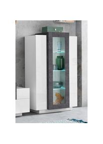 Inosign , Vitrine »Coro, Vitrine, Glasvitrine, Vitrinenschrank, Stauraumvitrine« 3 Türen davon 1 Glastür, 9 Fächer, Doppeltiefe, Höhe 120,5cm ,...