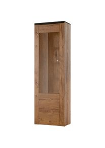 Home Affaire , Vitrine »Larona, zeitlose Glasvitirne, Hochschrank Höhe 205,6 cm« Stauraumvitrine mit dekorativer Rahmenoptik , braun , Mit...