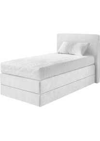 Boxspringbett wahlweise mit Kaltschaum-Topper , weiss , Westfalia Schlafkomfort