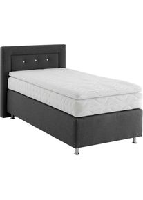 Boxspringbett wahlweise mit Topper , grau , Westfalia Schlafkomfort