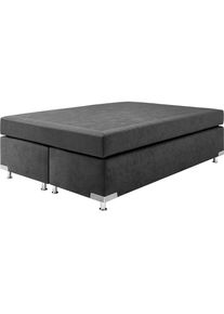 Boxspringbett »Holland« ohne Kopfteil, frei im Raum stellbar , grau , Westfalia Schlafkomfort