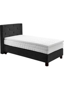Boxspringbett wahlweise mit Topper , grau , Westfalia Schlafkomfort